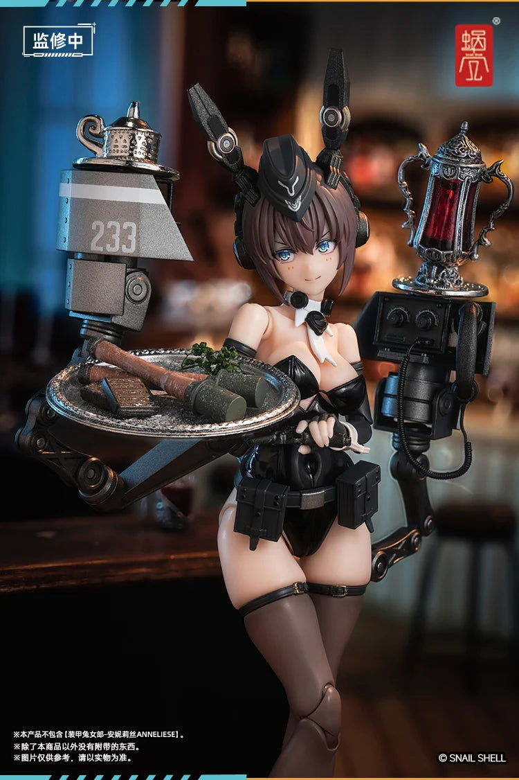 In Stock Original Snail Shell RA-03 Anneliese Armour Bunny Girl Model Toys 1/12 Action Anime Figure Doll Beautiful Girl