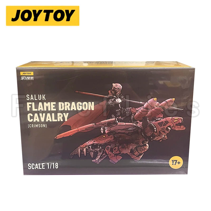 1/18 JOYTOY Action Figure Transformation Mecha Saluk Flame Dragon Cavalry Crimson Anime Model Toy Gift