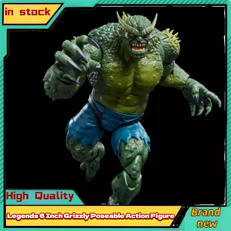 In Stock Marvel Legends 6 Inch Grizzly Poseable Action Figure The Amazing Spiderman Collectible With Accessories Model Kt Statue