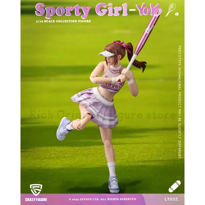 【In Stock】Original CRAZY FIGURE Sport Gir1-YOYO 1/12 SCALE COLLECTION FIGURE Model Toys Ornaments Figure Collection