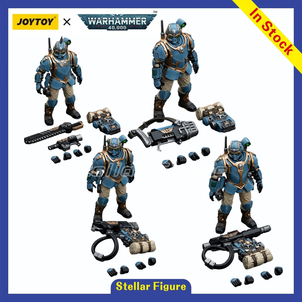 【SF】JOYTOY 1/18 Action Figure Astra Militarum Tempestus Scions Squad 55th Kappic Eagles Hot shot Volley Gunner Plasm Tempestus