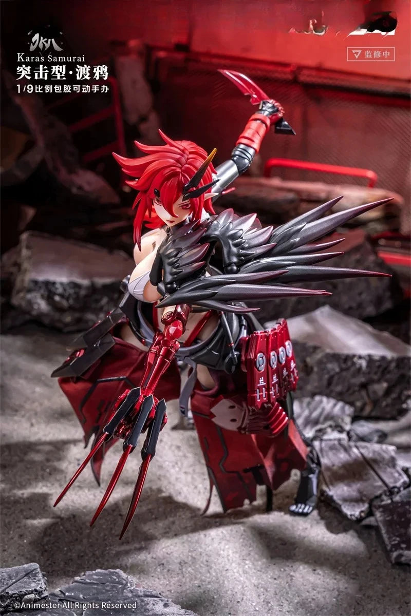 Animester Wolf Mastiff Force Karas Samurai Crow 1/9 Action Model Collectible Figure Toys in Stock