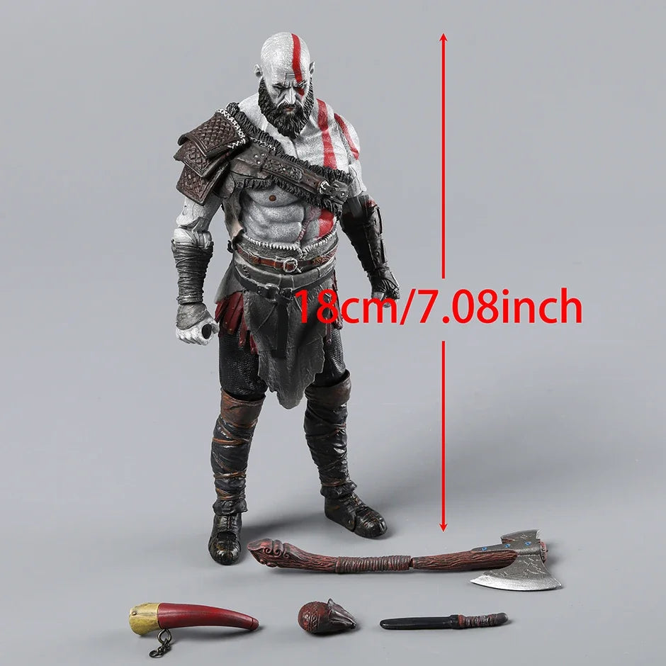 God of War Kratos Atreus Action Figure PVC Toys Collection Model Doll