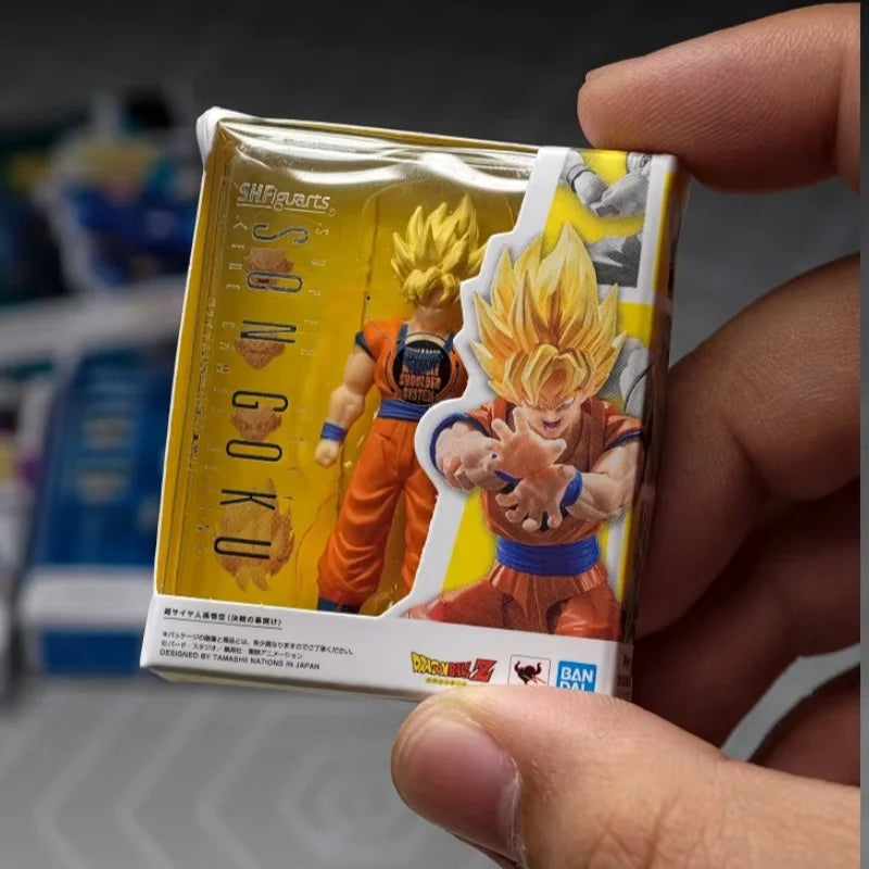 HBandai Genuine Dragon Ball SHF Mini Gashapon 5cm Set Goku/Vegeta/Trunks Anime Figures Desktop  Collectible Toys Boy Gifts