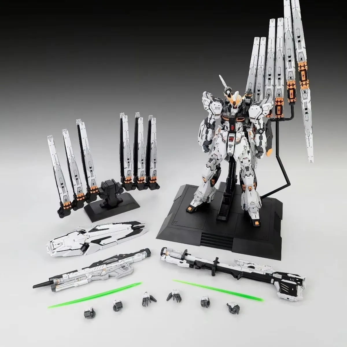 【IN STOCK】NCZZW Model RX-93 Nu Fighter Action Figure CMM GK Style 1/100 Scale Assembly Model Kit 24cm UC Anime Figures Gift