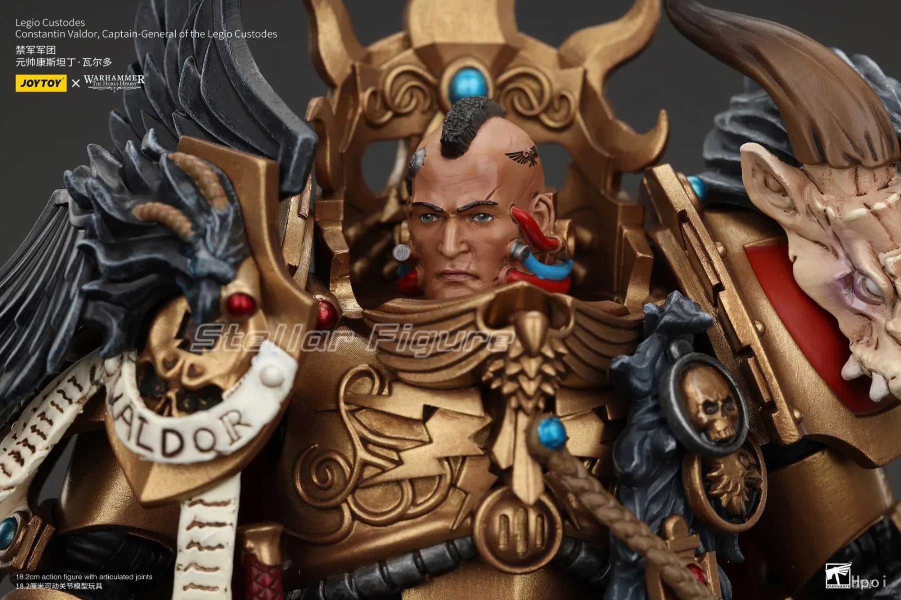 【SF】JOYTOY 1/18 Action Figure Legio Custodes Constantin Valdor Captain General of The Legio Custodes Model Toys Gifts Collection
