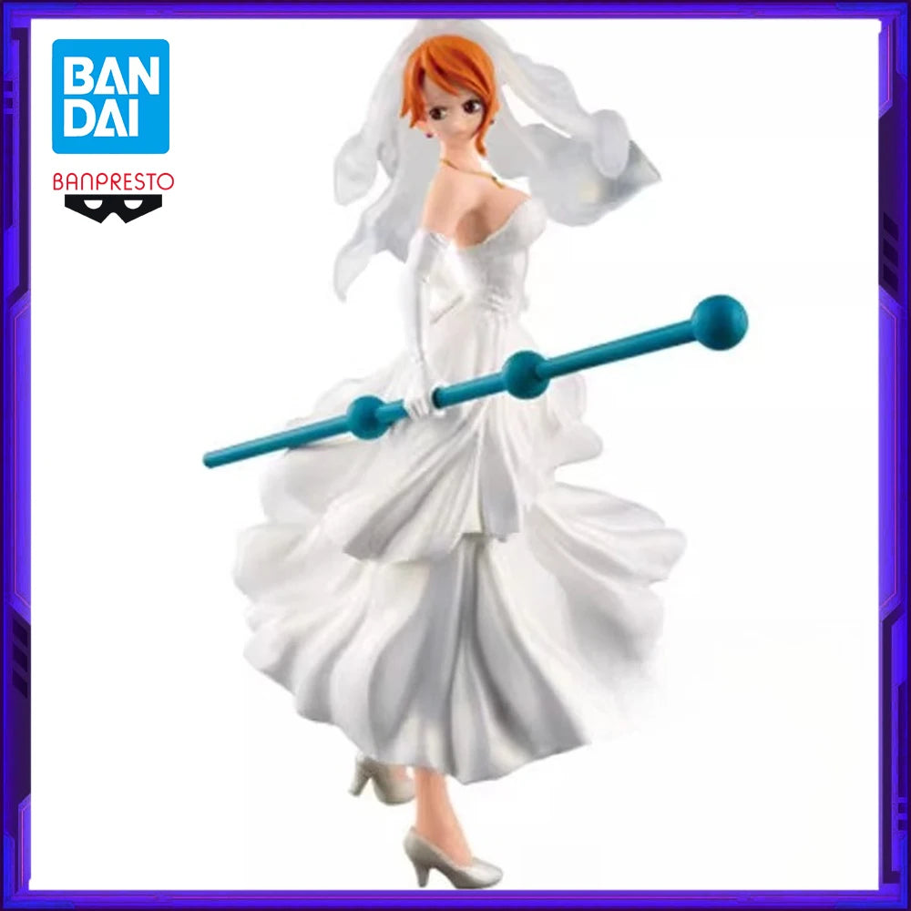 In Stock Bandai Original Banpresto ONE PIECE SC Nami Anime Action Figure Model Figures Toys