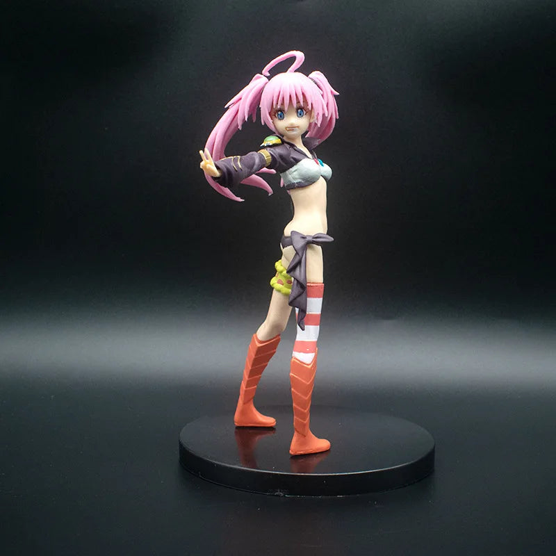 Anime-Figur Milim Nava, damals wurde ich als Schleim wiedergeboren, PVC, 16 cm, süße Actionfigur mit gegabelten Händen, Modell, Kinderspielzeug, Geschenk