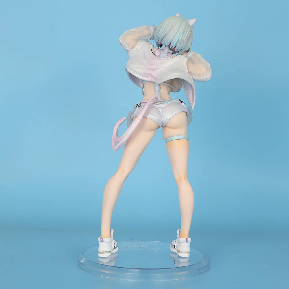 Anime Periphery 26cm Nekomata MIU‌ Figure High Quality Sexy Beautiful Cat Girl Doll Desktop Ornaments Boxed Model Toys Gifts