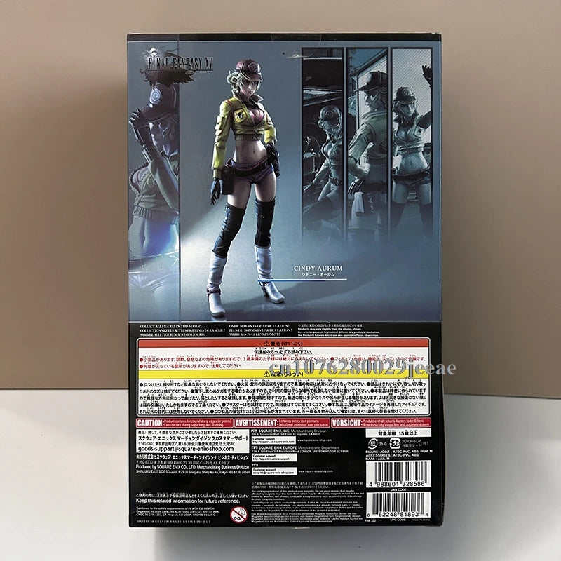 PLAY ARTS XV Sexy Girl Cindy Aurum Action Figure Model Toys 27cm Joint Movable Doll Desktop Decoration Birthday Gift for Friends