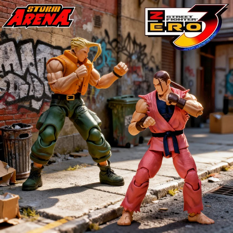 Storm Toys Street Fighter Zero 3 Action Figure Dan Nash Original Anime PVC Game Character Model Full Set Classic Comic Toy Gift
