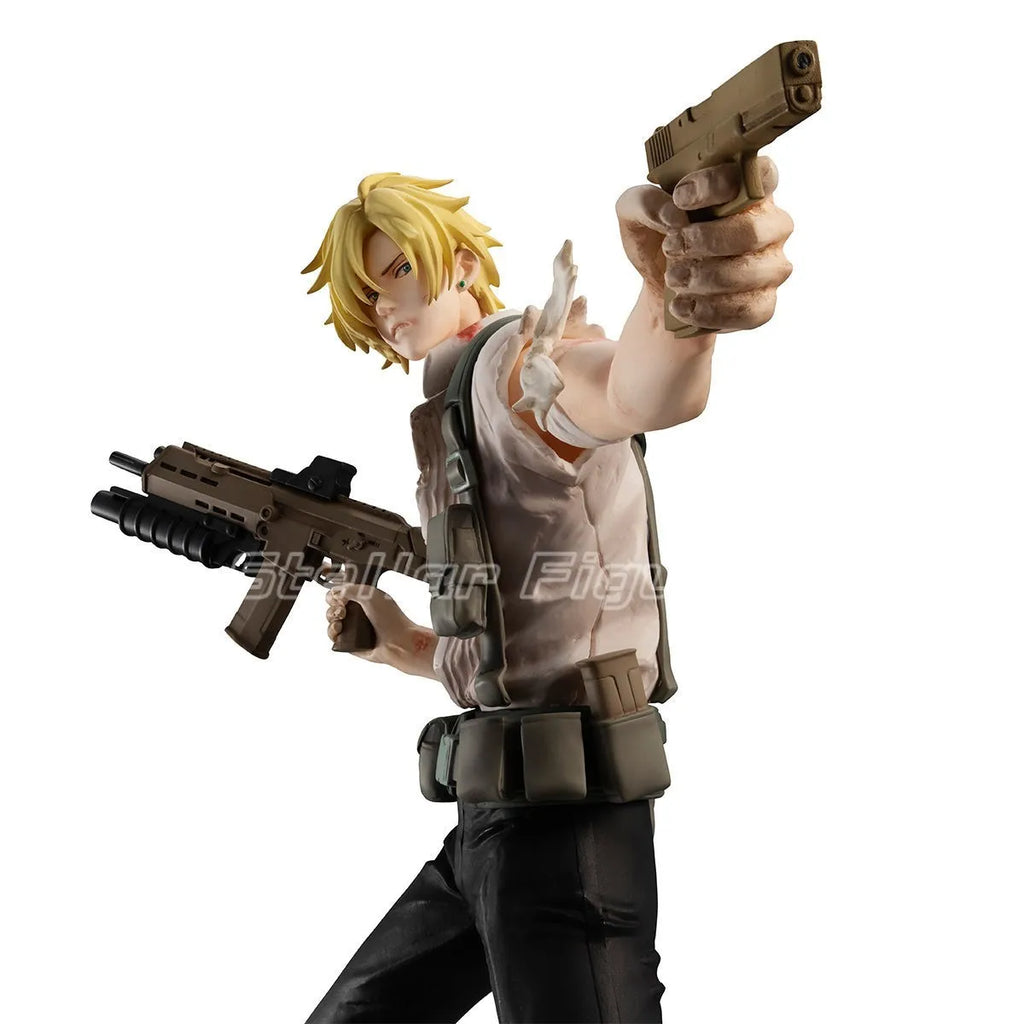 【SF】In Stock MegaHouse GEM Series BANANA FISH Ash Lynx Aslan Jade Callenreese Figures Model Collection Gift
