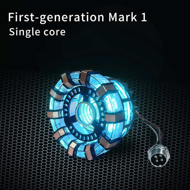 First-generation Mark1 Ark reactor. Mark1 core logo. Core luminous model. Superhero 1:1 cosplay toy, chest lamp, children's gift
