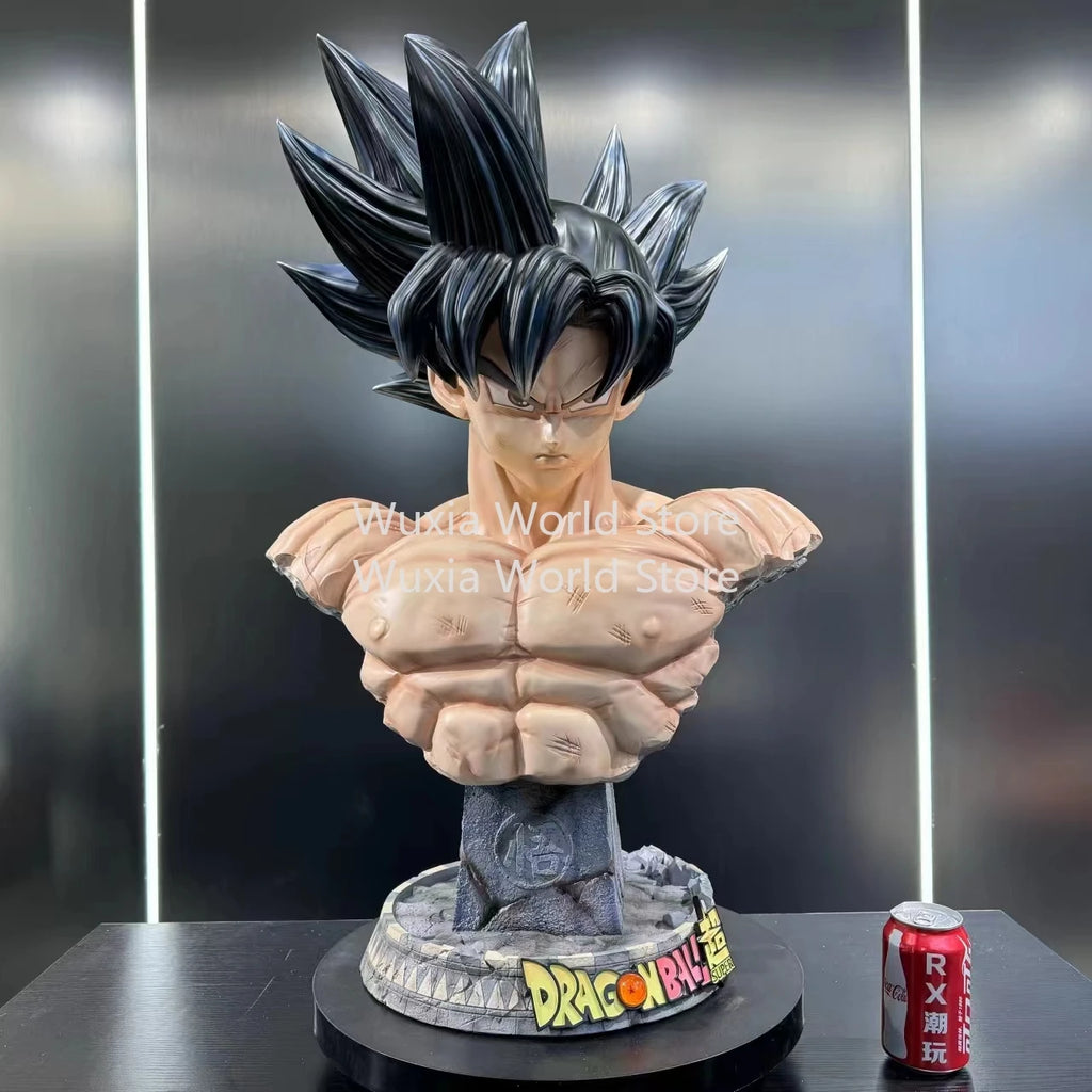 New 45cm Son Goku Bust Sculpture Figure DRAGON BALL Anime Figure Collection Desktop Ornament Decorations Best Gifts for Children
