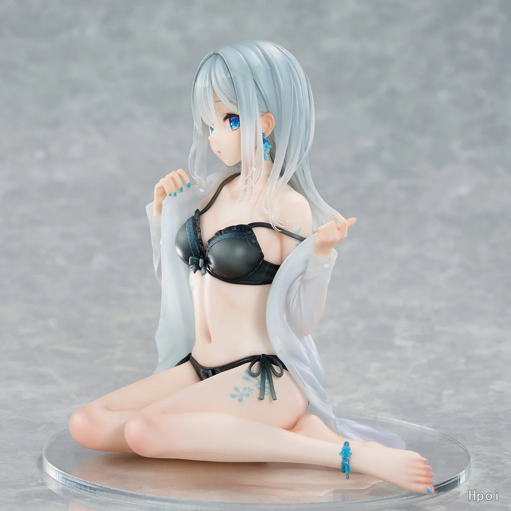+In Stock Original UnionCreative Okigae Silver Hair - Sky Blue Morning - Limited Costume Ver 15cm Anime Figures Toys Ornaments