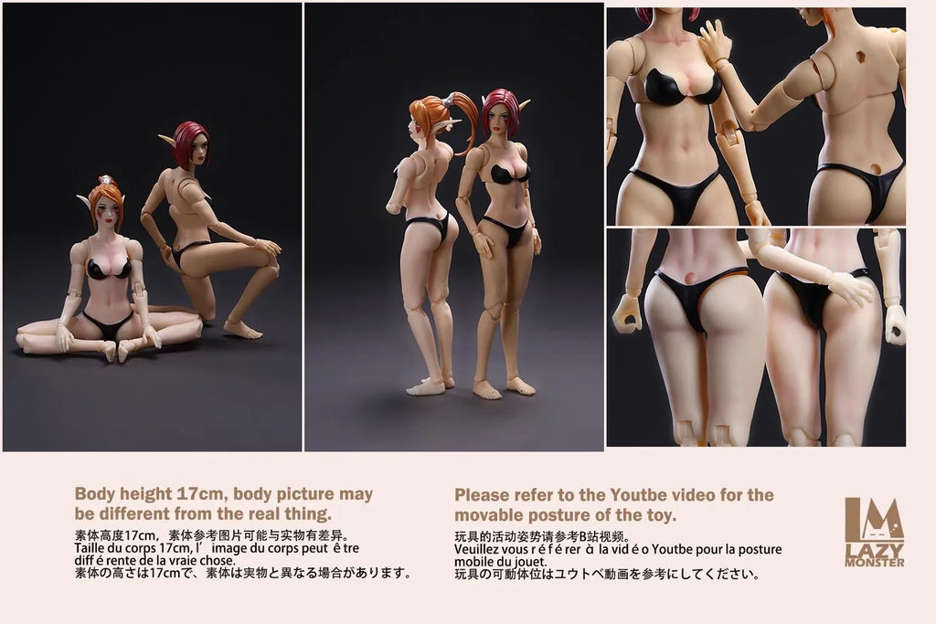 Lazy Monster Studio 1/12 Scale Soldier Oak Town Elf Guard 17cm Action Figure Model Toys In Stock
