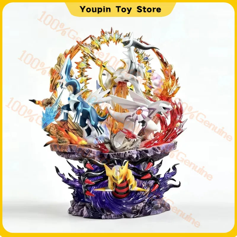 37cm Pokemon Ppap Four Legendary Beasts Set Figure With Light Anime Merch Decorative Ornament Collection Model Kids Toys Gifts