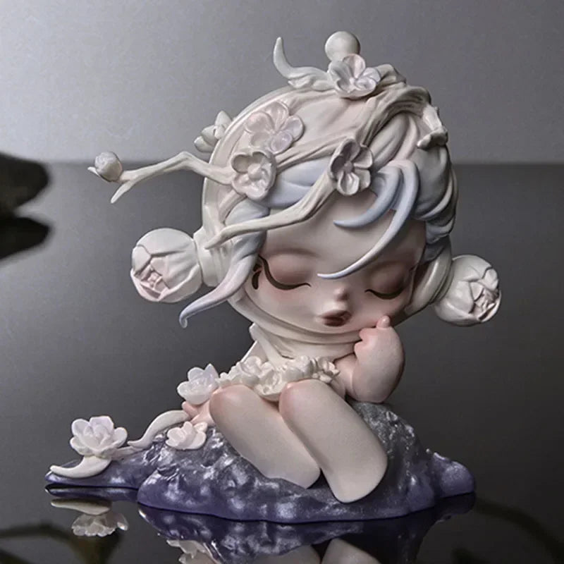 POP MART SKULLPANDA The Ink Plum Blossom Series Blind Box Mystery Box Guess Bag Toys Doll Cute Anime Figure Desktop Ornaments