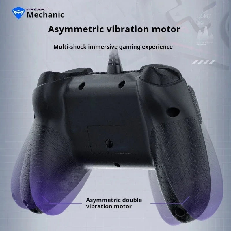 G3S Gamepads wired game controller linear effect joystick RGB 8-channel mechanical tactile D-pad suitable for PC Android gift