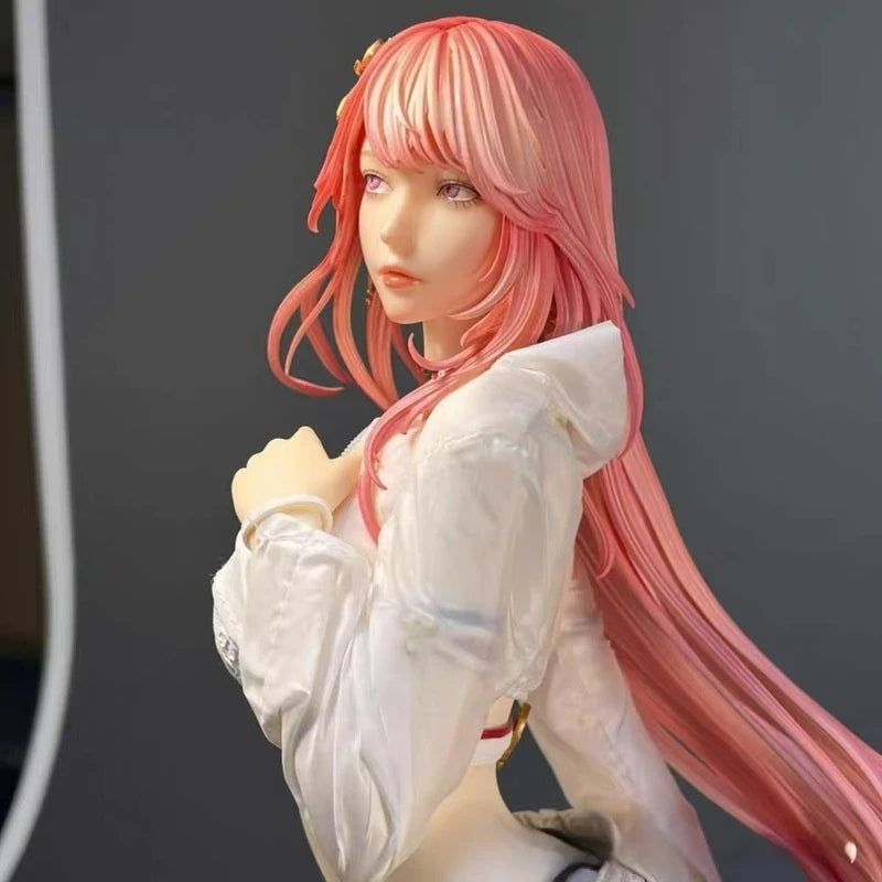 Yae Miko Anime Figure Swimsuit Statue Boxed Shockproof Desktop Decor Collection Doll Toy Premium Gift For Anime Game Fans