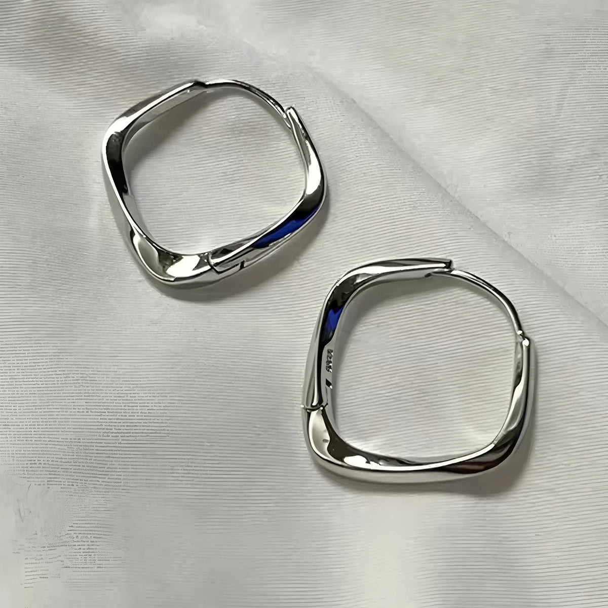VENTFILLE 925 Sterling Silver Chunky Hoop Earrings for Women Geometric Circle Punk Ear Jewelry Party Gifts 2023 New Dropshipping