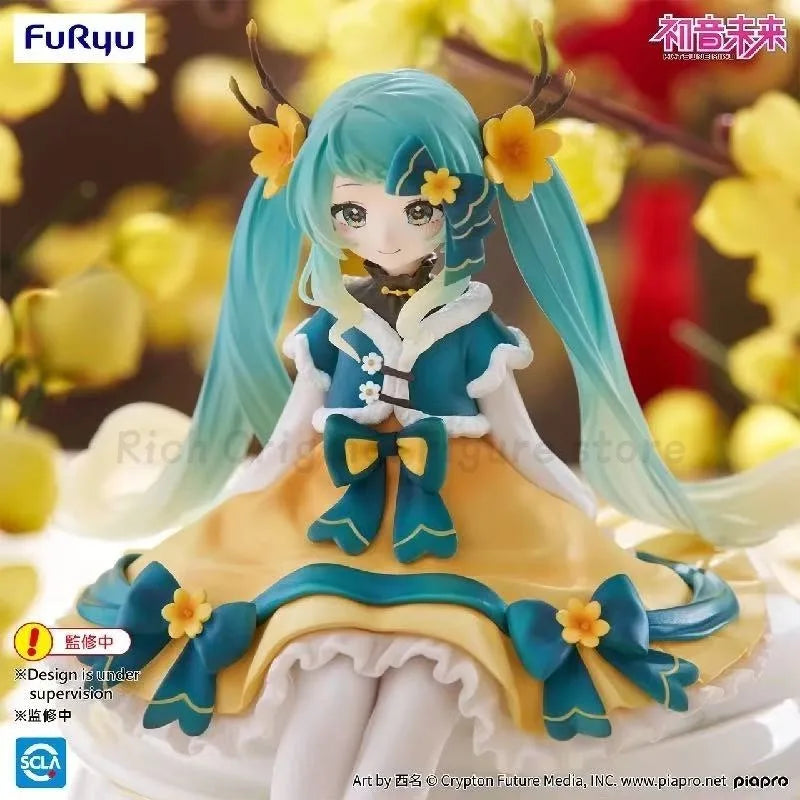 【In Stock】Original FuRyu Noodle Stopper Hatsune Miku — 2025 New Year’s Model — (to Be Inspected Information) Anime
