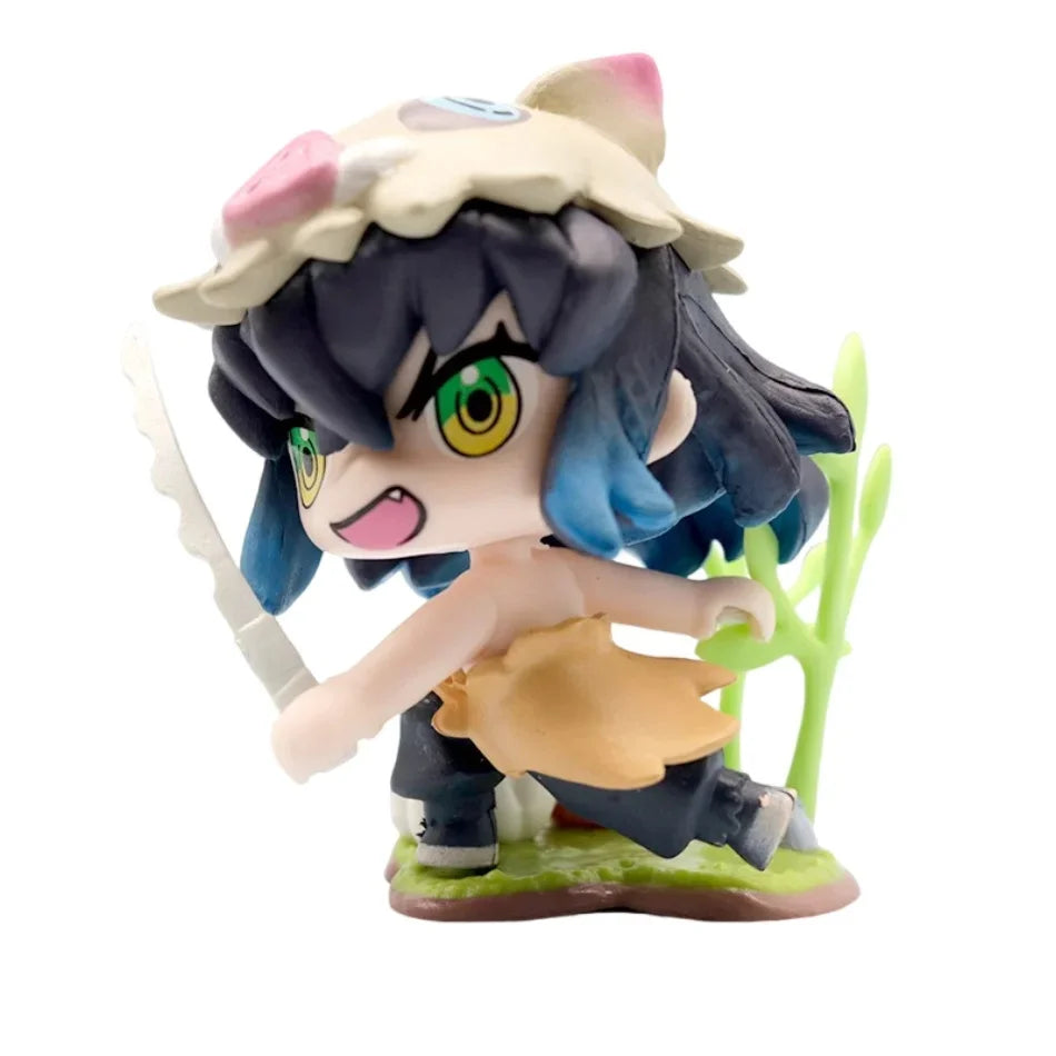 12 Styles Demon Slayer Anime Figure Set Q Version PVC Collectible Model Toy for Kids Adults Anime Fans Gift