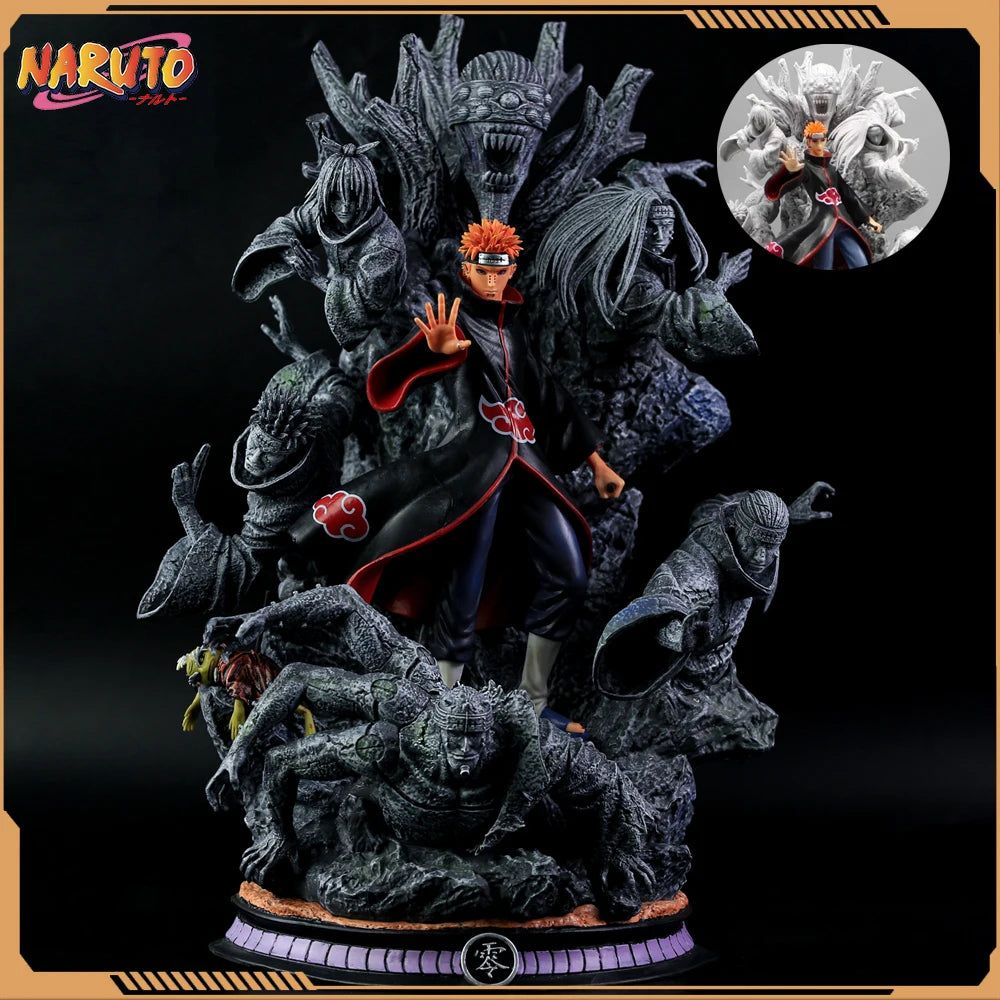 Naruto Anime Figur Akatsuki Pain 27cm Gk Figur PVC Statue Modell Puppe Ornament Sammlerstück Schreibtisch Dekor Spielzeug Kinder Weihnachtsgeschenke