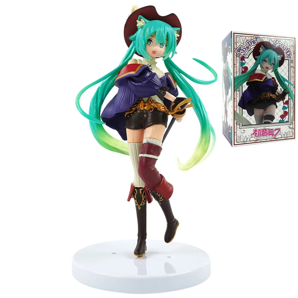 Anime Hatsune Miku Doll Model Cartoon Cute Kawaii Toys PVC Model Action Figures Car Dashboard Decoration Holiday Gift