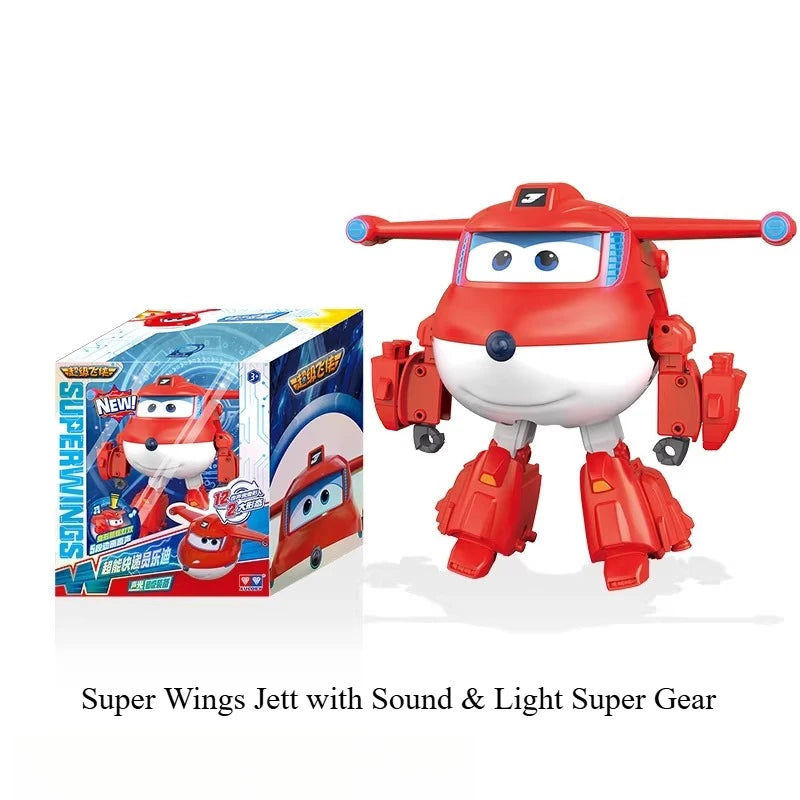 AULDEY Original Super Wings Toy Kofi Silver Shark Limited Edition Large Deformation Robot Boys Gift for Children's Day