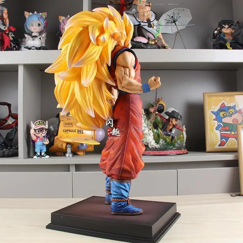 Anime Goku Dragon Ball Figurine Gk Super Saiyan Action Figures Ssj3 Vegetto Model Pvc Collection Toys Gifts
