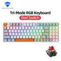 Machenike K500W Wireless Mechanical Keyboard Hot Swap Tri-mode 94 Keys RGB Backlit Gaming Keyboard for PC Gamer Laptop