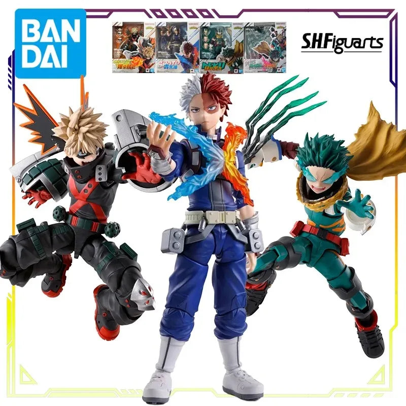 BANDAI Original S.H.Figuarts My Hero Academia Series Izuku Midoriya Deku Collectible Movable Action Figure Model Toys