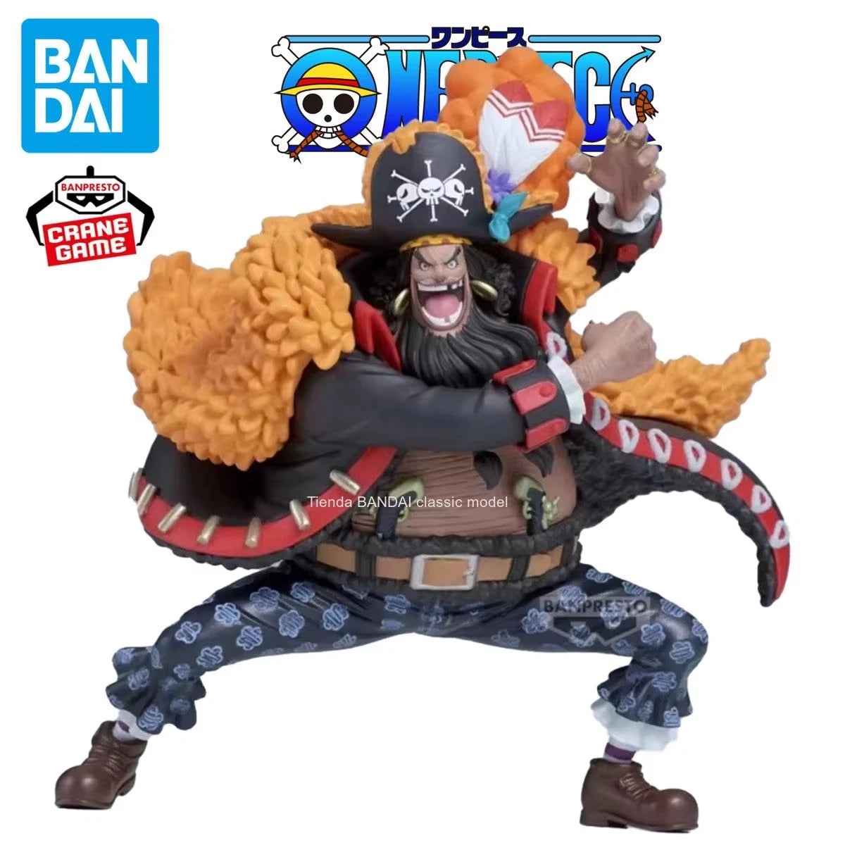 100% BANDAI Banpresto Anime One Piece Battle Record Marshall D Teach Original PVC Action Figure Collectible Model Toy Gifts