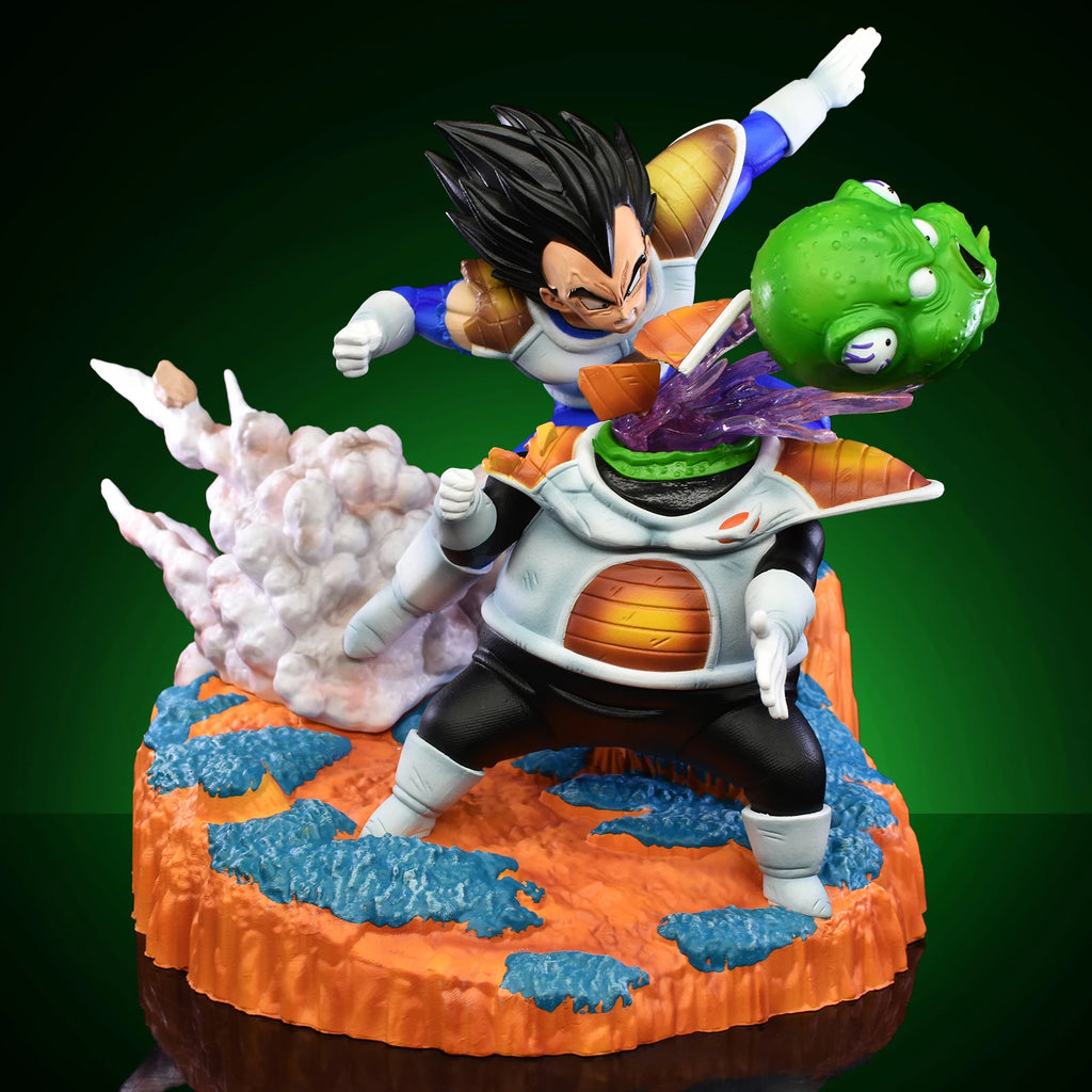 21cm/8.26in Anime Dragon Ball Z Vegeta vs Guldo Figure DBZ Ginyu Force Action Figure Statue Collection Model Toy Gift
