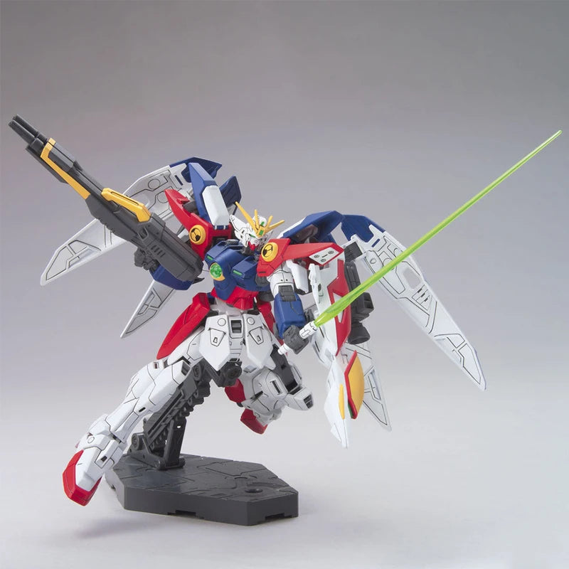 Bandai Original Echte Figur Gundam Modell Kit HGUC 1/144 XXXG-00W0 Flügel Gundam Null Sammlung Action Figur Modell Spielzeug Geschenke