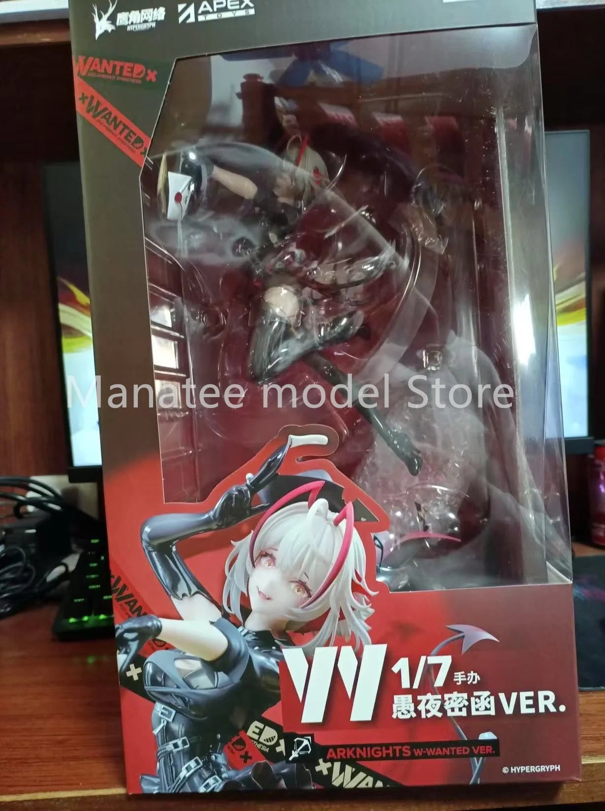 APEX Original Arknights W - WANTED VER. PVC Action Figure Anime Model Toys Collection Doll Gift