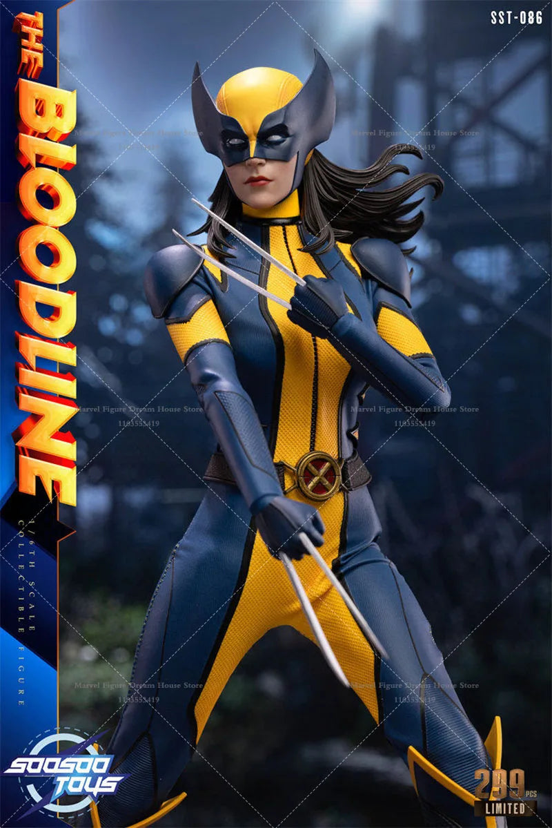Soosootoys SST-086 1/6 Scale Classic Yellow And Blue Battle Suit 12-inch Full Set Action Figure Soldier Doll Body Height 28CM