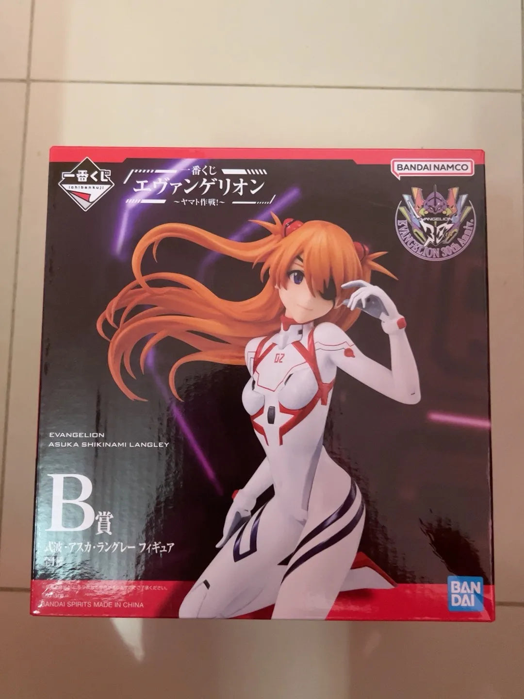 In stock BANDAI Ichiban Neon Genesis Evangelion Makinami Mari Illustrous Soryu Asuka Langrey Anime Model Toys Original