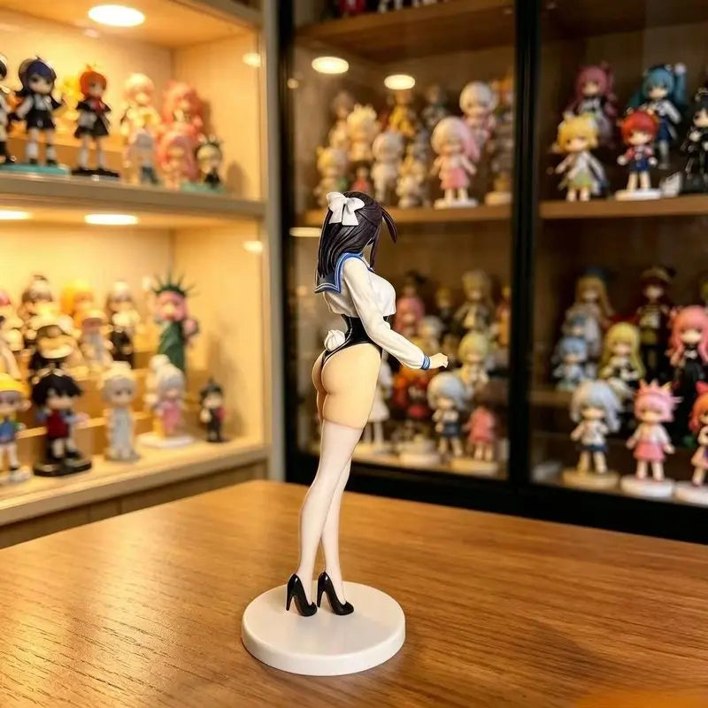 Anime Sexy Jk Bunny Girl Uniform Figure Beautiful Girl Desktop Ornament Computer Case Car Decor Collectible Model Gift For Adult