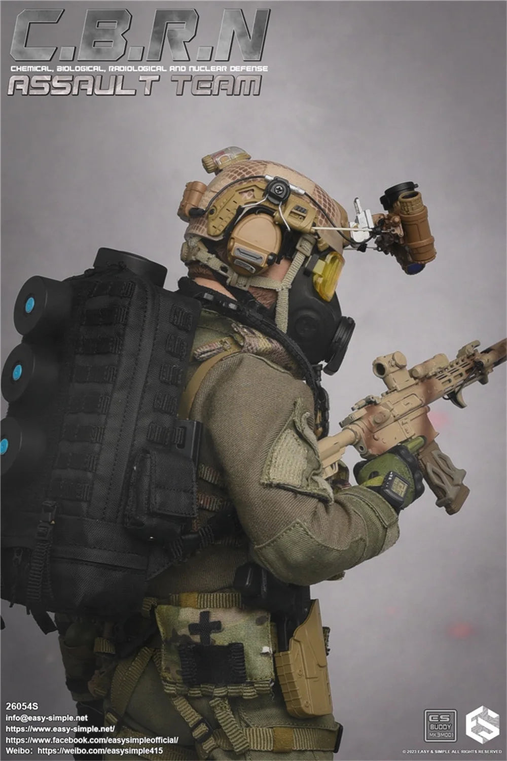 1/6 Easy&Simple ES 26054S CBR  N Operation Team Unit Full Set Moveable Action Figure Gift For Fans Collect