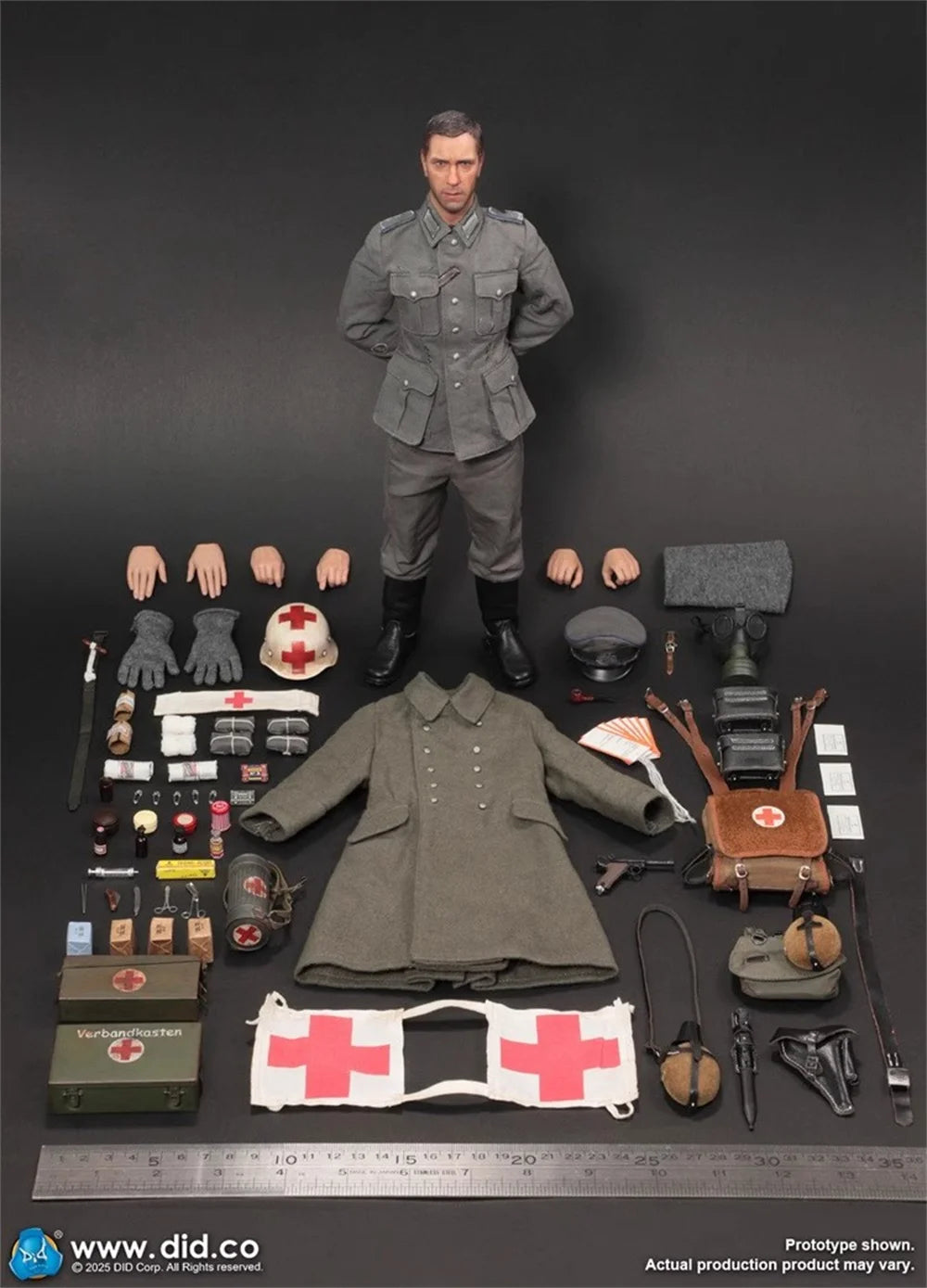 New Arrival 1/6th 100% New Version DID D80183 Medic Soldier Acid Help Male Nurse Transport Full Set Toys Model For 12" Figure
