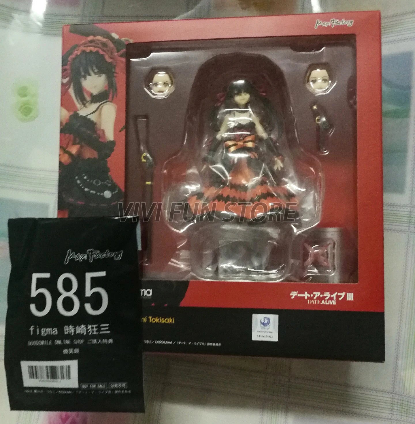 In Stock figma 585 Tokisaki Kurumi Movable Model Toys MAX FACTORY MF DATE A LIVE Nightmare Beautiful Girl Model