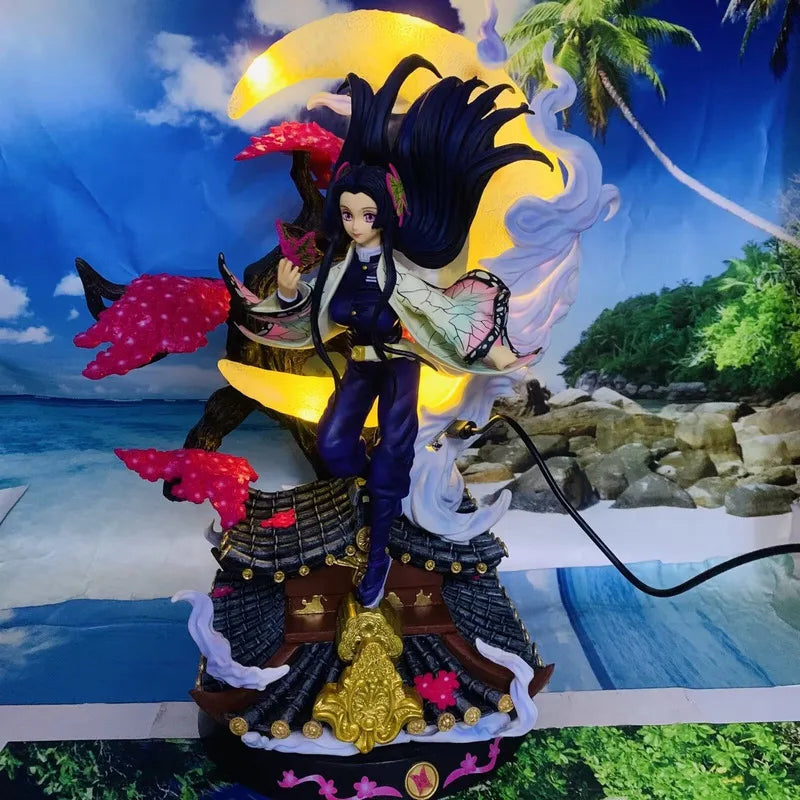 Demon Slayer Kimetsu No Yaiba Anime Figurine Model GK Shinobu Kocho Insect Hashira Action Figures 39CM PVC Statue Collection Toy