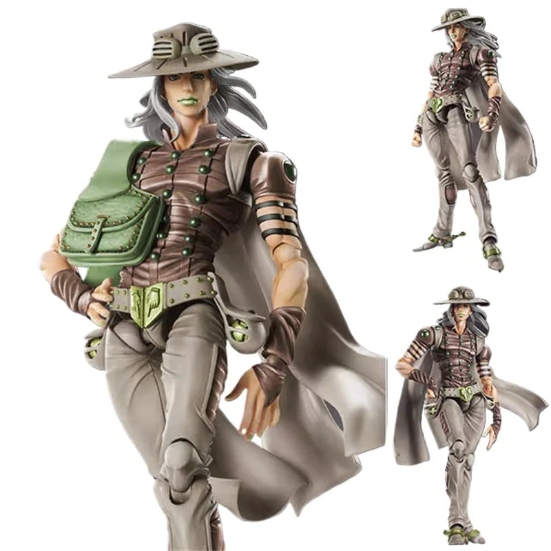 Super Action Statue Bizarre Adventure Steel Ball Run Gyro Zeppeli Collectible Figure - In Stock Room Desktop Decoration Figure