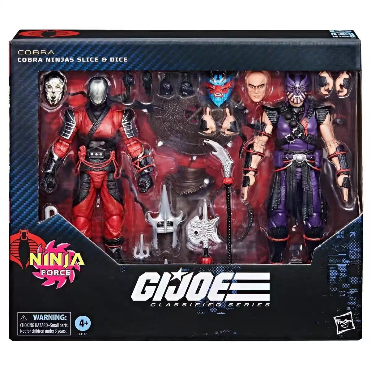 In Stock G.I. Joe GI Joe Classified Series 6" 160 Ninja Force Cobra Ninjas Slice & Dice 2pc Action Figure Model Toy Hobby Gift