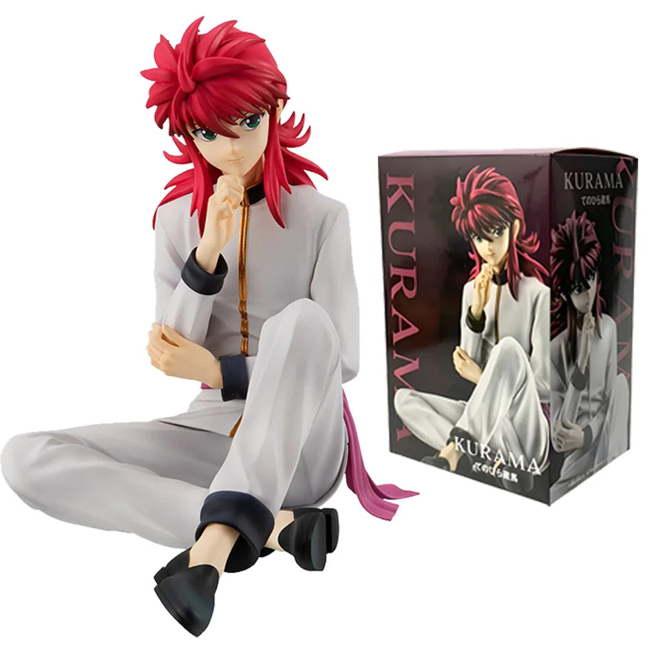 YuYu Hakusho 8cm Action Figure Set - Yusuke Urameshi Shuichi Minamino & Youko Kurama Palm Size Anime Collectible Model Doll Toys