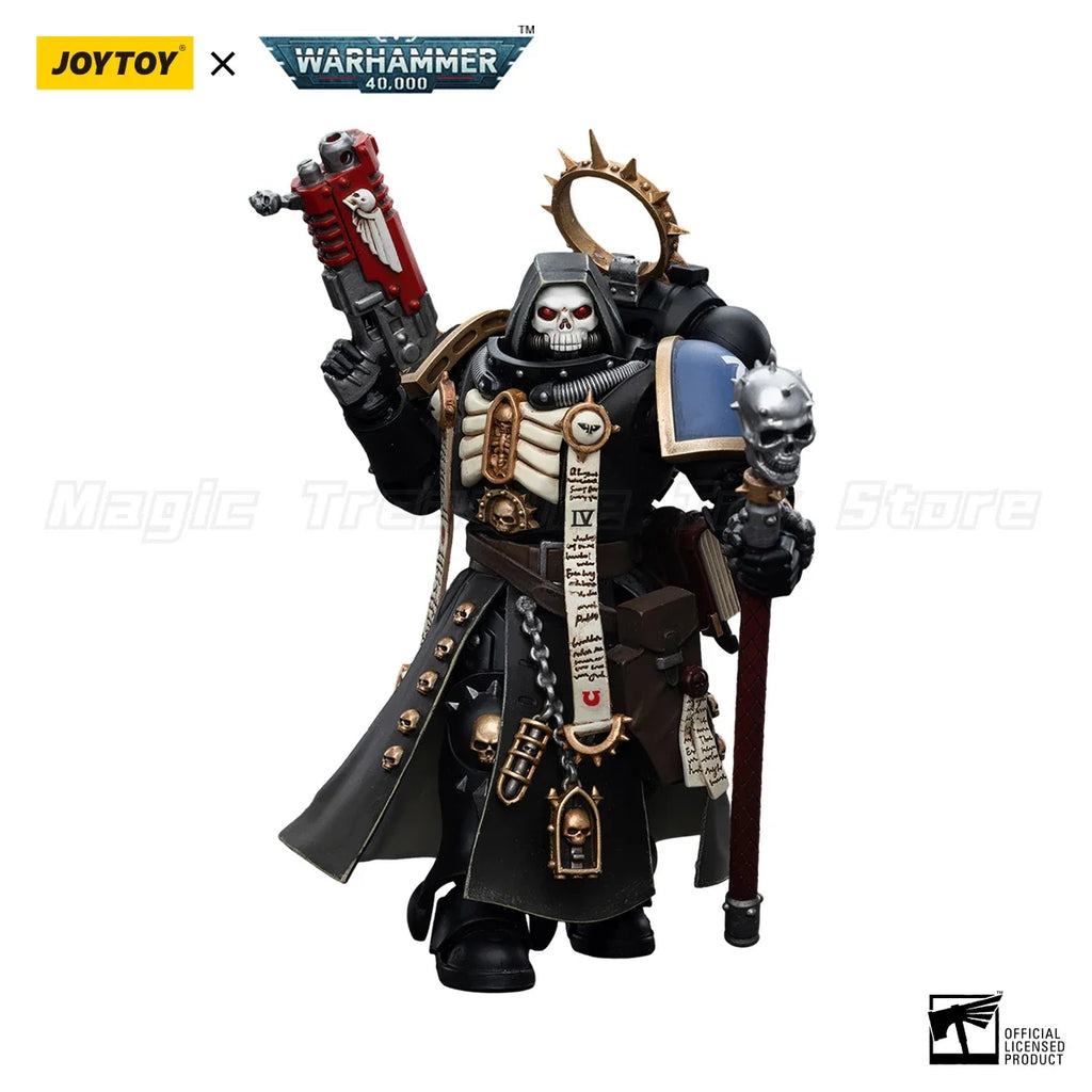 【MT】JOYTOY 1/18 Action Figure Warhammer 40K Ultramarines Primaris Chaplain Brother Varus Model Toy Gift