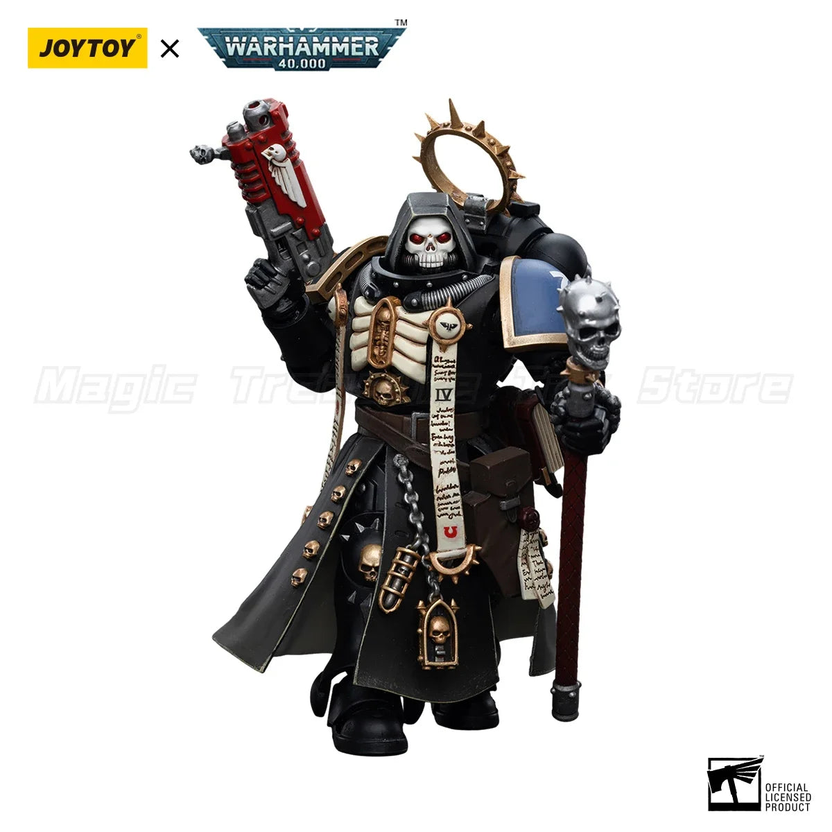 【MT】JOYTOY 1/18 Action Figure Warhammer 40K Ultramarines Primaris Chaplain Brother Varus Model Toy Gift
