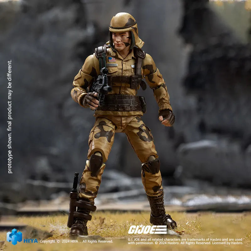 1/18th HIYA EMG0365 Male Soldier Doll Full Set Moveable Action Figure About 10.5CM with Platform Gift For Fans Collect